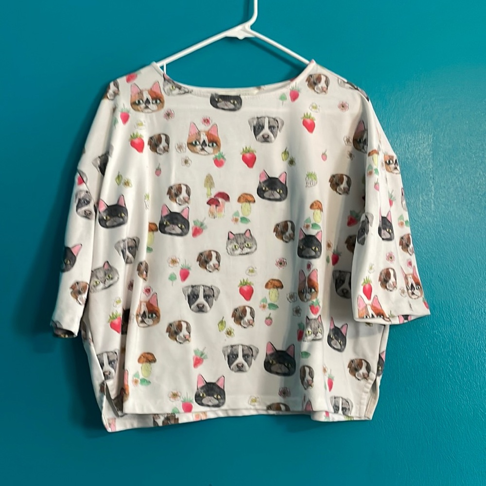 Pit Bull & Cat Print